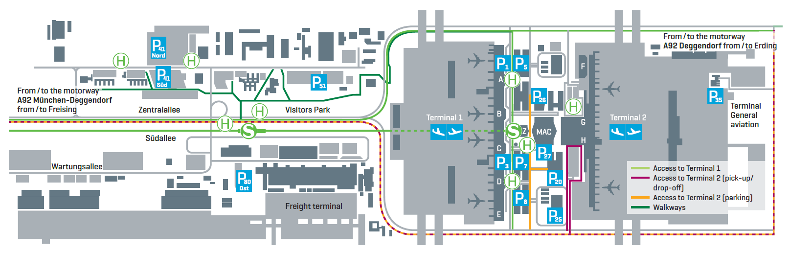 Munich International Airport Terminal Map